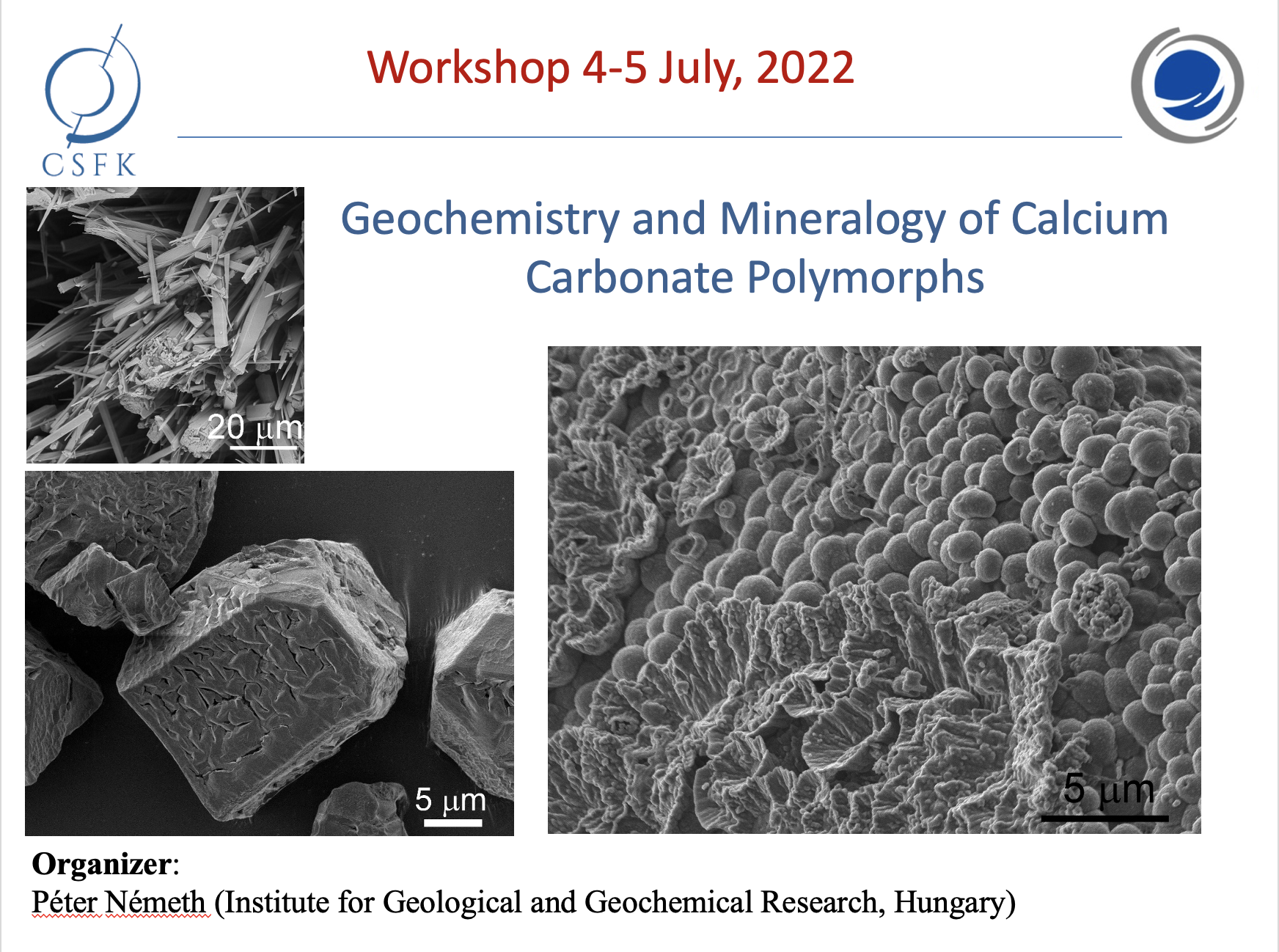 Carbonates - workshop, Veszprém, 2022. július 4-5.
